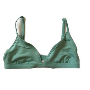 Roxy Bikini Swim Swimwear Top S Small Green Adjustable Straps (no pads)